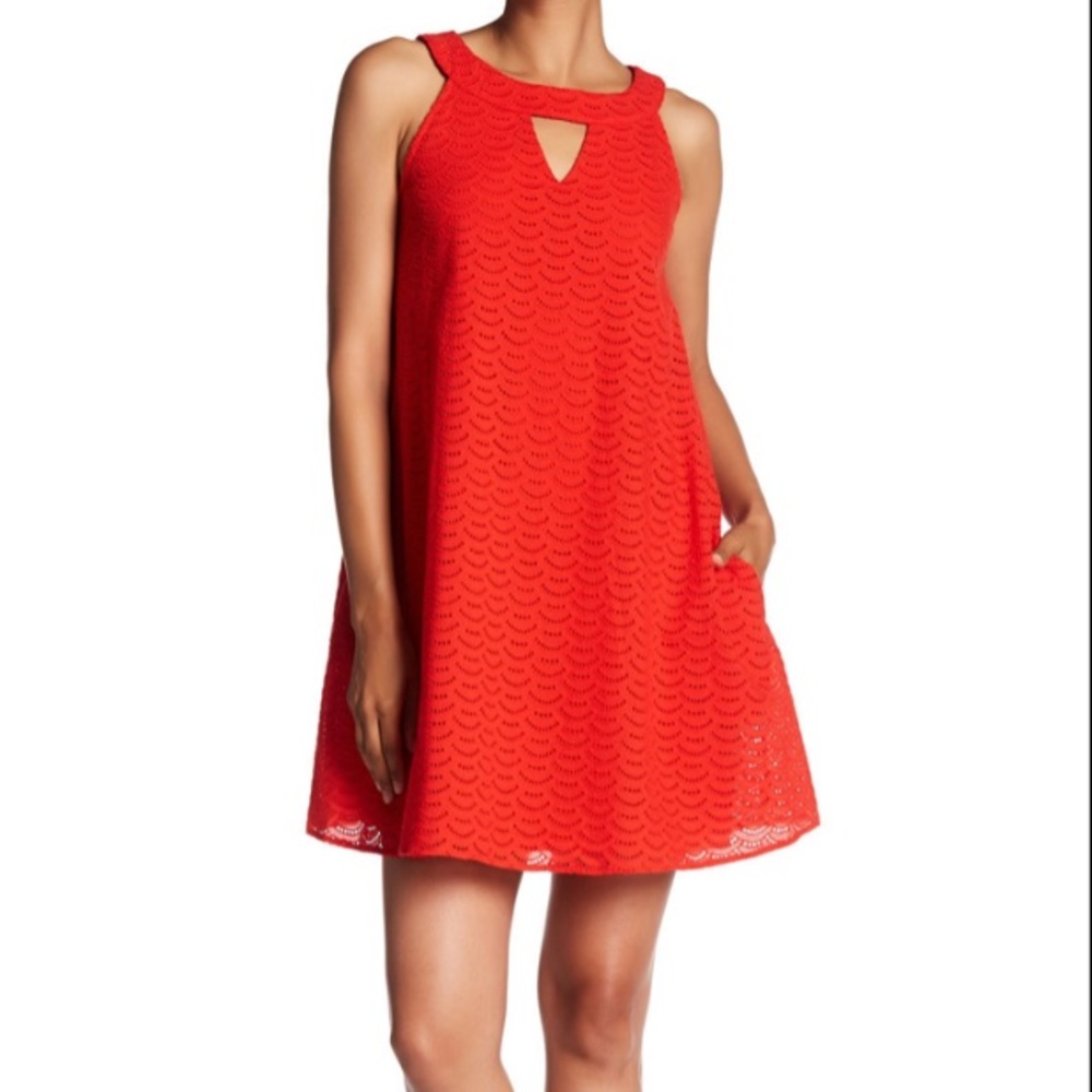 Hope & Harlow Eyelet Dress